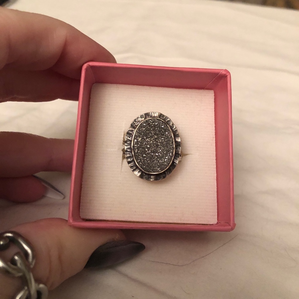Sterling Silver Druzy ring